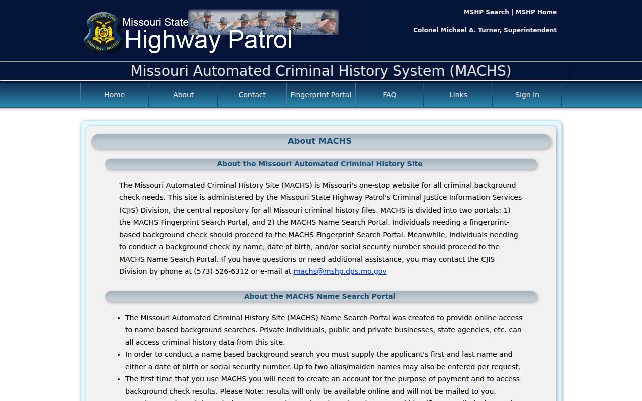 Pemiscot County criminal record name and fingerprint search options